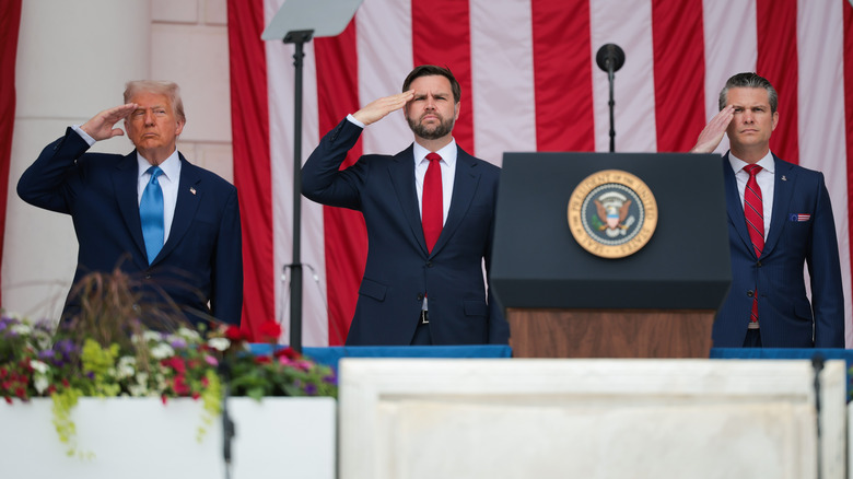 Donald Trump and JD Vance on Memorial Day