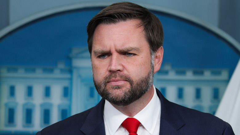 JD Vance speaking at the White House