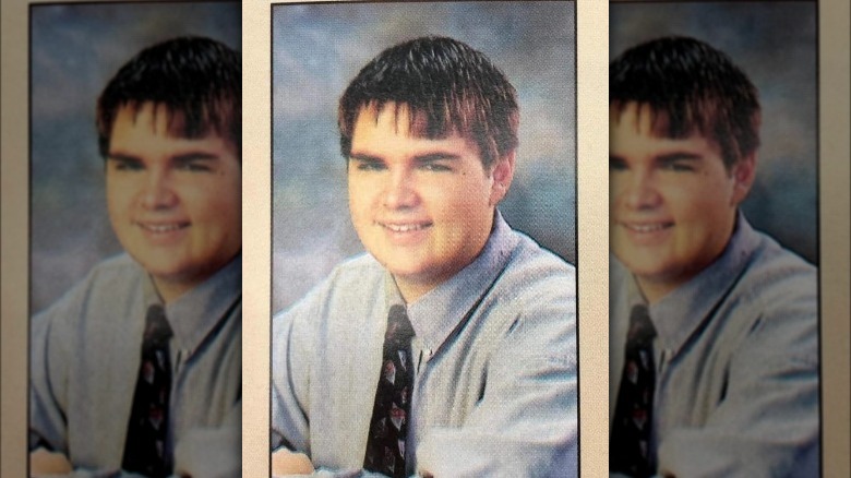 A yearbook photo of a young JD Vance