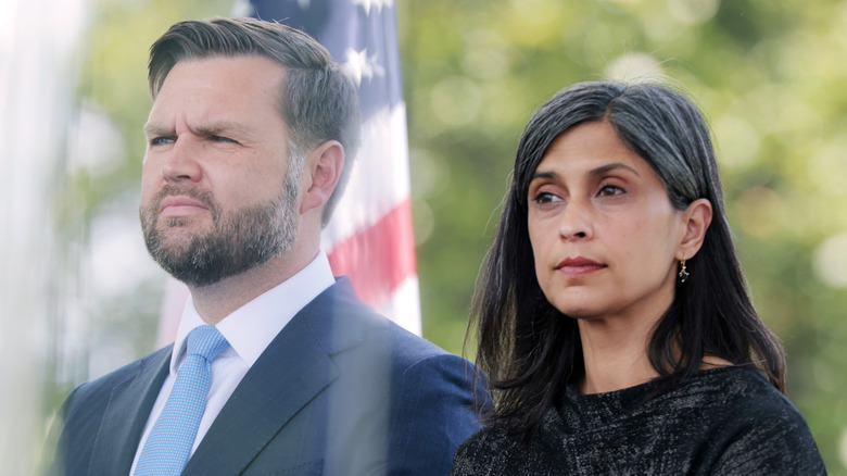JD Vance and Usha Vance sitting together