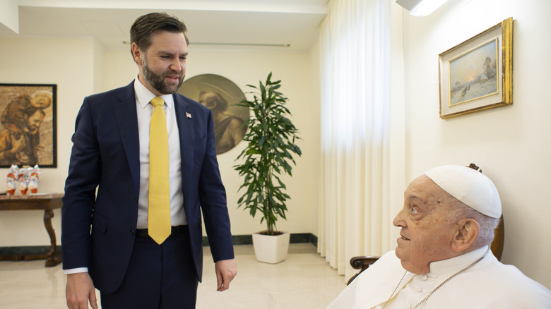 JD Vance meets Pope Francis