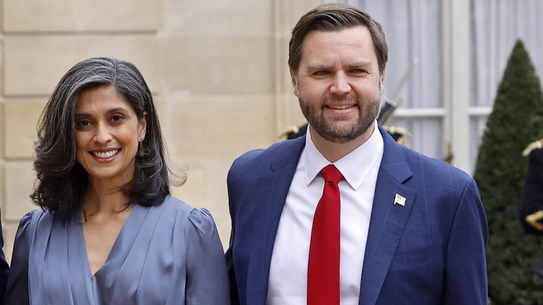 Usha and JD Vance smiling