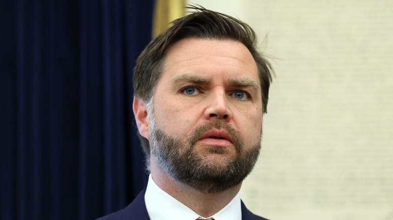 JD Vance staring off into space