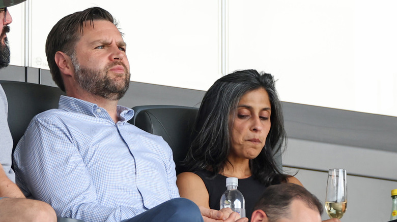 JD Vance and Usha Vance at a soccer game