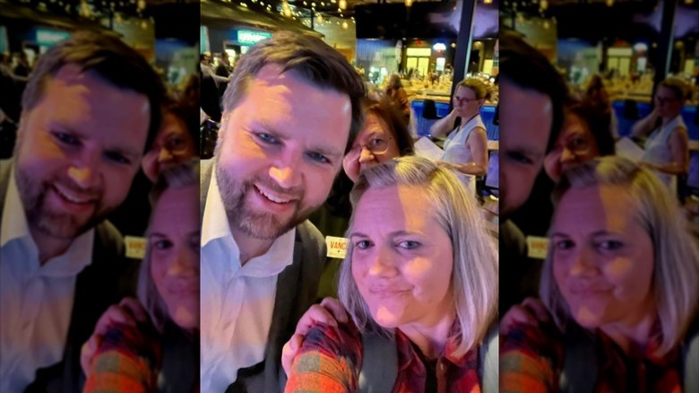 JD Vance poses with his sister Lindsay