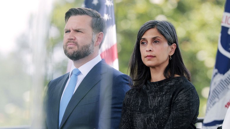 JD Vance and Usha Vance looking ahead