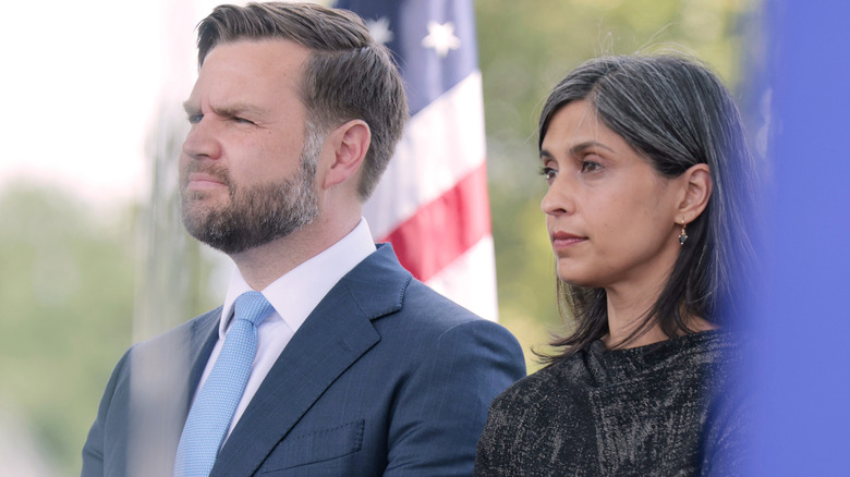 JD Vance and Usha Vance looking ahead