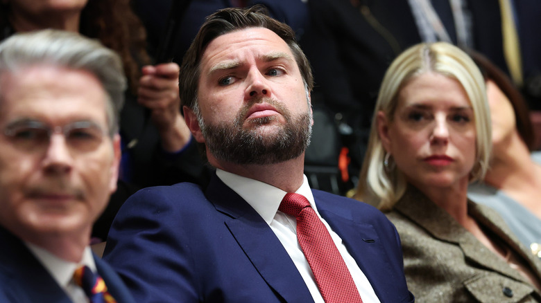 JD Vance at a cabinet meeting.