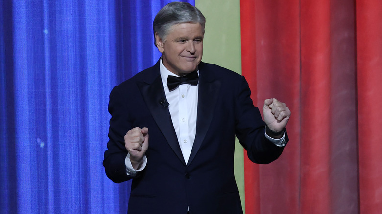 Sean Hannity on stage at the 2024 Patriot Awards.