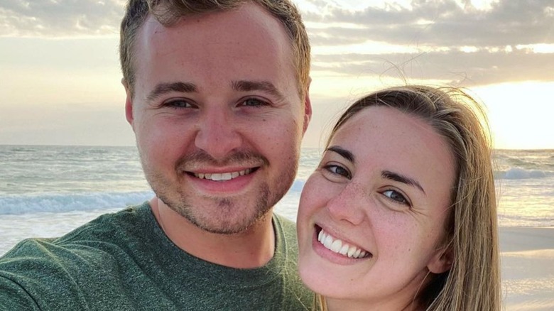 Jed Duggar and Katey Duggar smiling