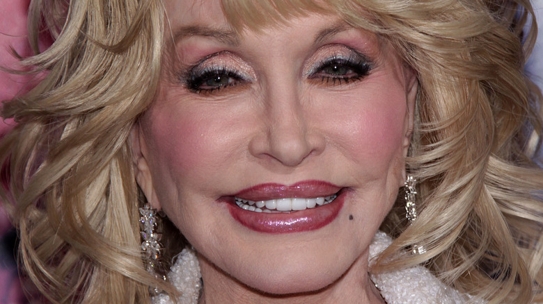 Dolly Parton smiling