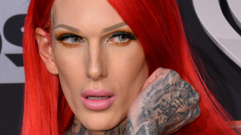 Jeffree Star on the red carpet 
