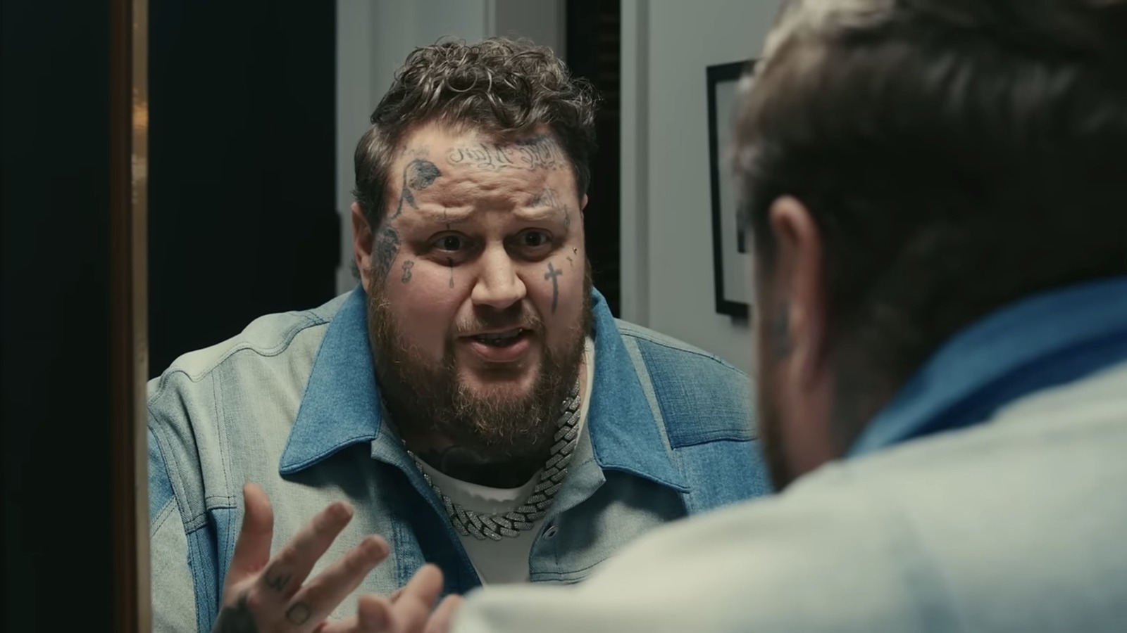 Jelly Roll's Uber Eats 2024 Super Bowl Ad Pokes Fun At His Many Face