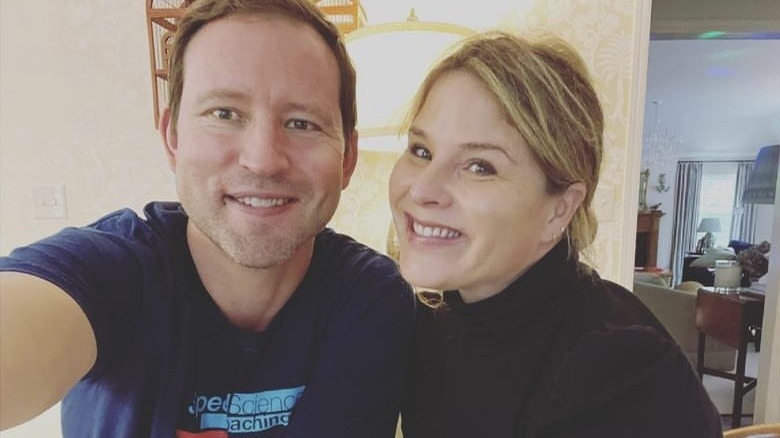 Henry Hager and Jenna Bush Hager pose for a 2023 selfie