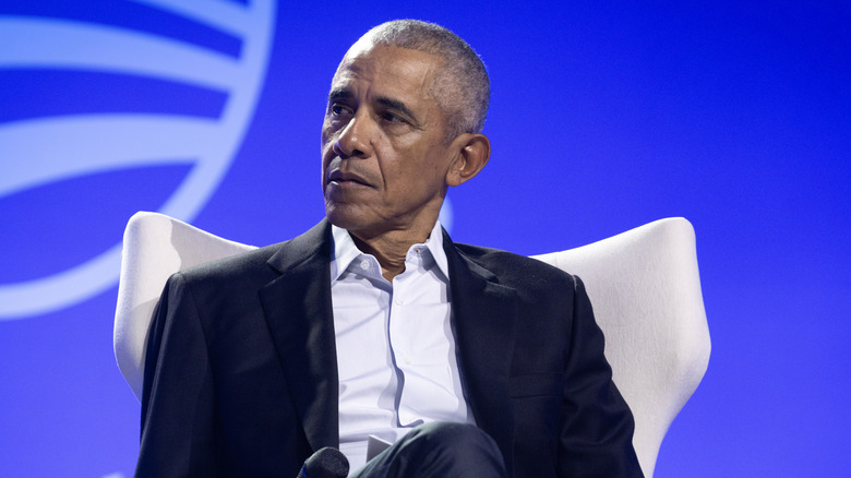 Barack Obama moderating a conversation