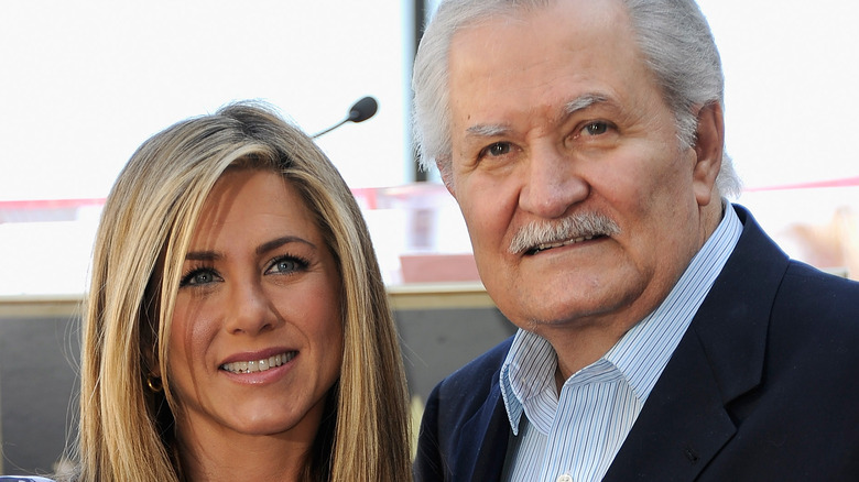 Jennifer Aniston with father John Aniston