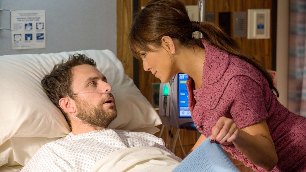 Charlie Day and Jennifer Aniston in Horrible Bosses 2