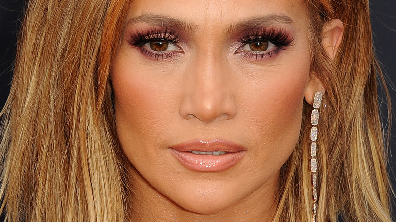 Jennifer Lopez gazing in front