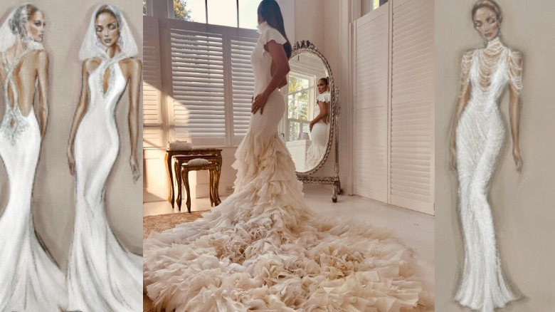 Jennifer Lopez's wedding looks