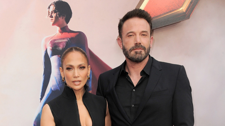 Jennifer Lopez and Ben Affleck attend a movie premiere