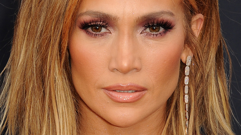 Jennifer Lopez looking pensive