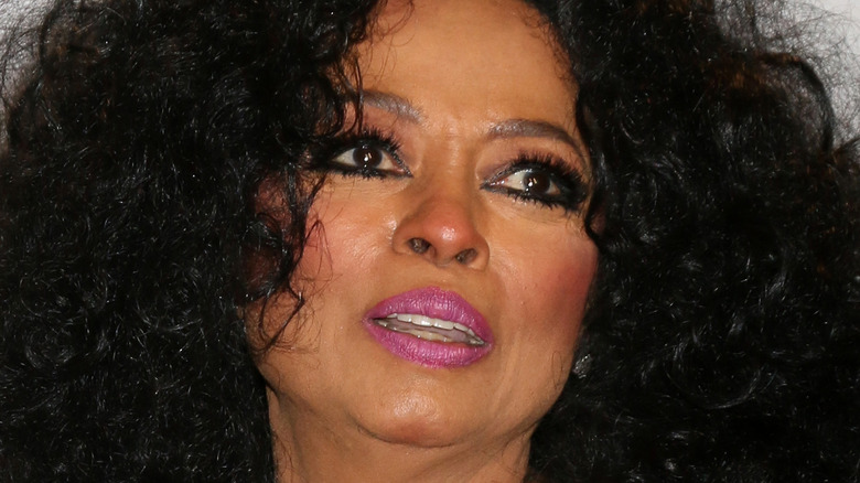 Diana Ross looking up