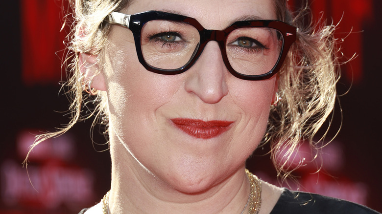 Mayim Bialik glasses smirk