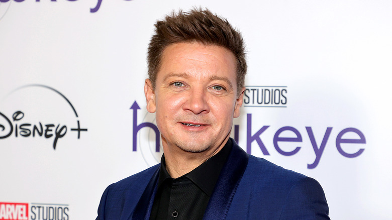 Jeremy Renner at a press event