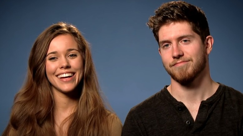 Jessa Duggar laughing beside Ben Seewald