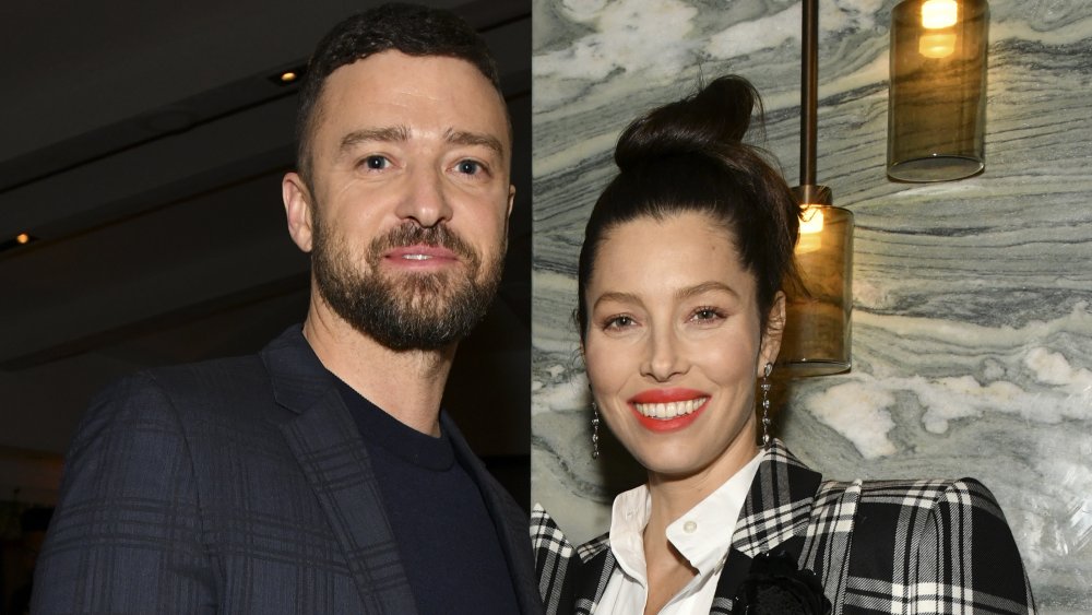 Justin Timberlake and Jessica Biel pose for portrait at the Premiere of USA Network's "The Sinner" Season 3