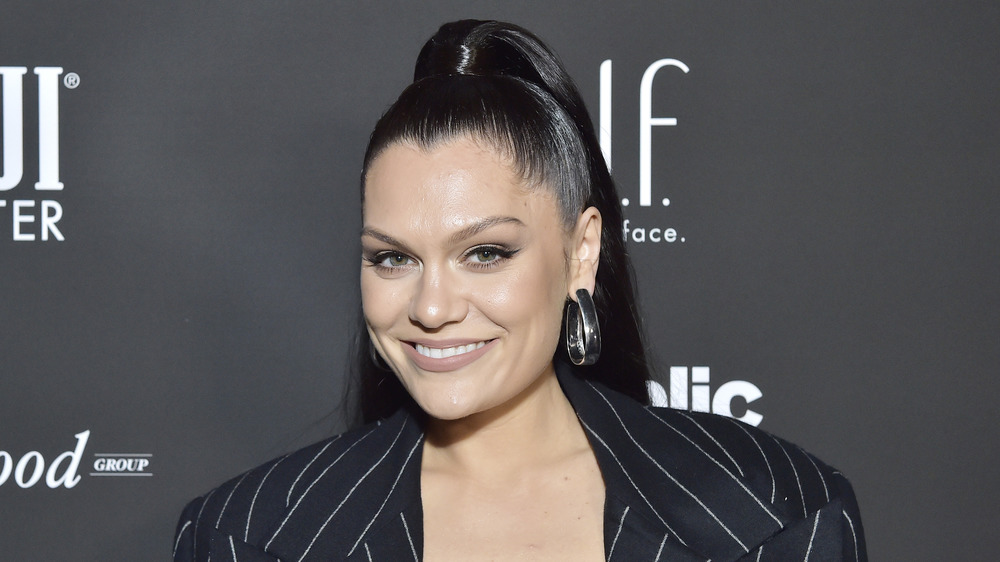 Jessie J smiling on the red carpet