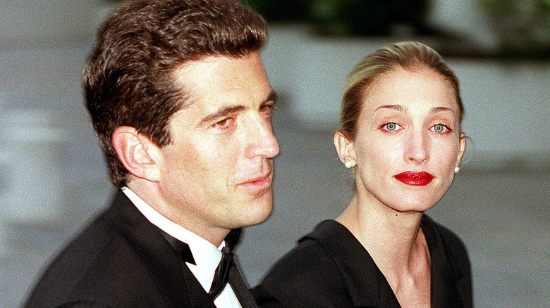 JFK Jr. and Carolyn Bessette at an event