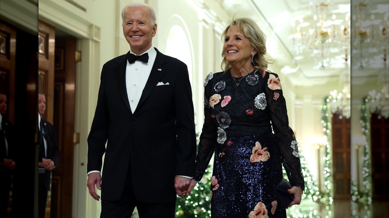 The Bidens on their way to the Kennedy Center Honors.