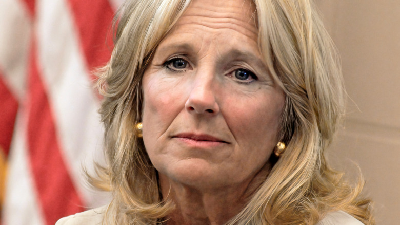 Jill Biden, thinking