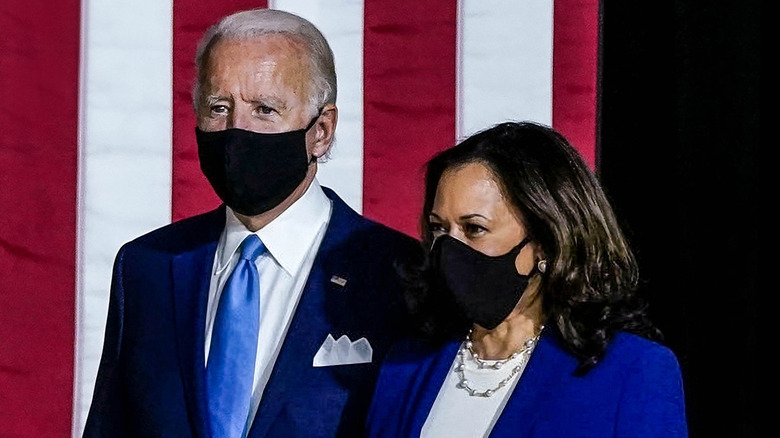 Joe Biden and Kamala Harris together