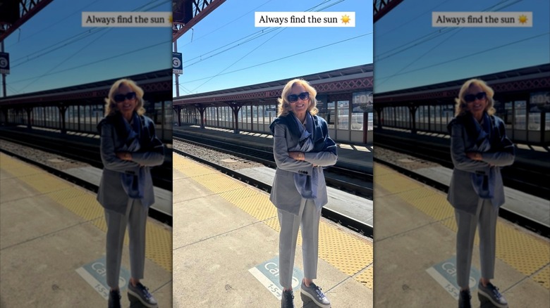 Screenshot of Jill Biden's instagram story captioned: "Always find the sun"