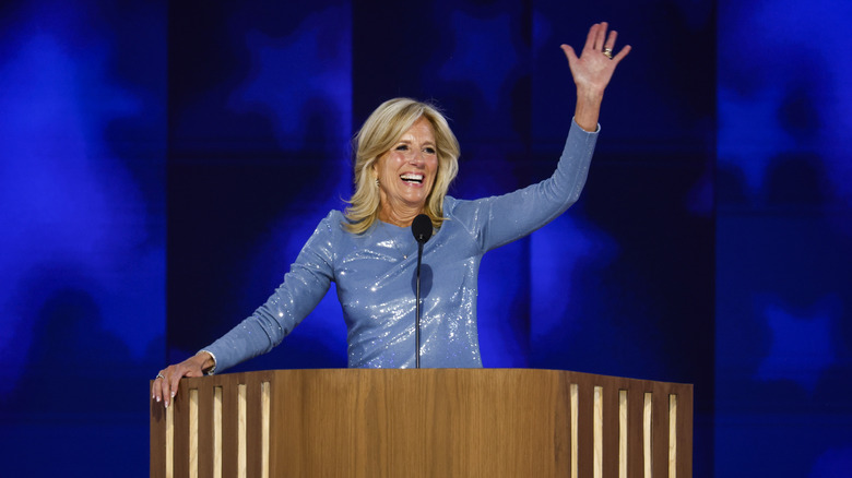 Jill Biden speaking onstage