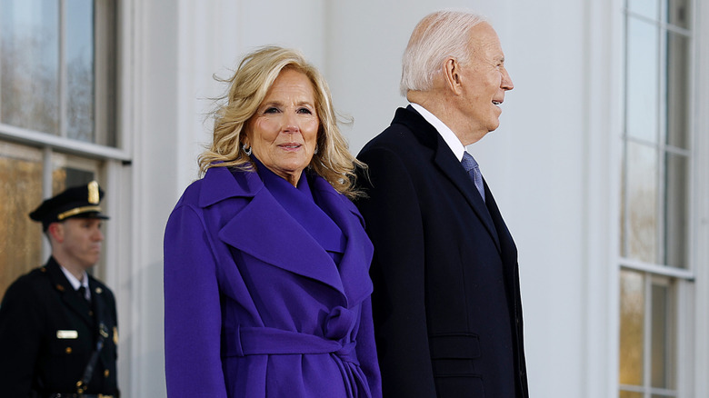 Jill and Joe Biden on Inauguration Day 2025
