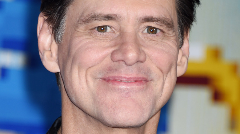 Jim carrey grinning