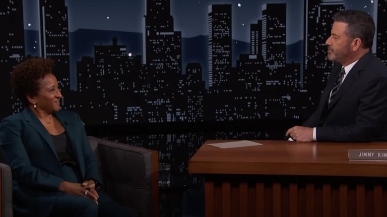 Wanda Sykes and Jimmy Kimmel talking and smiling