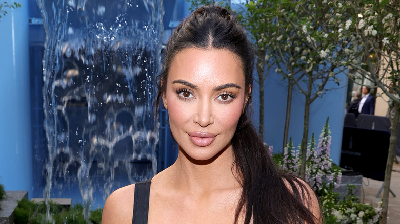 Kim Kardashian before Skims waterfall