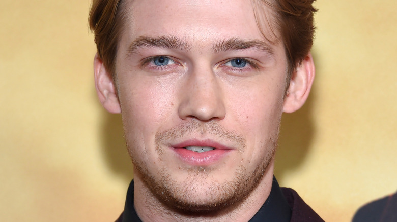 Joe Alwyn with mouth open