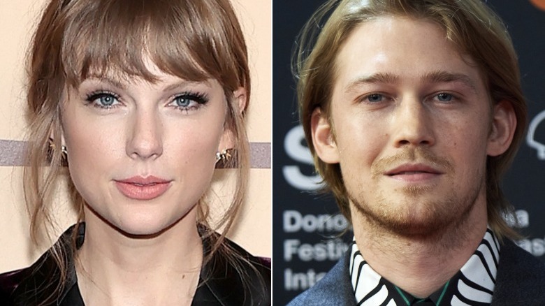 Taylor Swift and Joe Alwyn posing