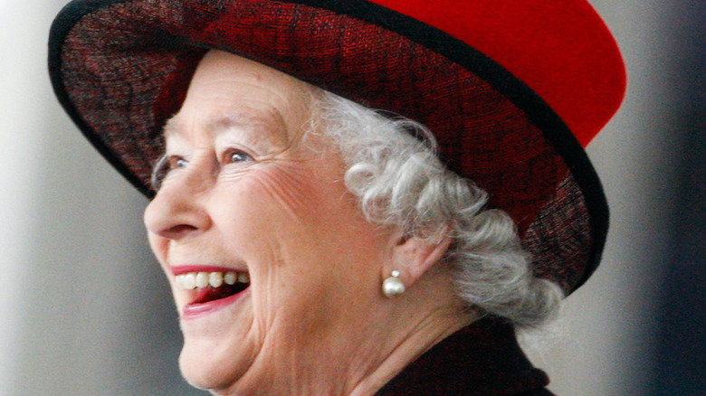 Queen Elizabeth II smiling