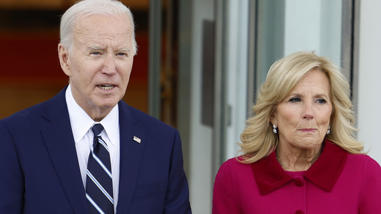Joe Biden and Jill Biden standing together