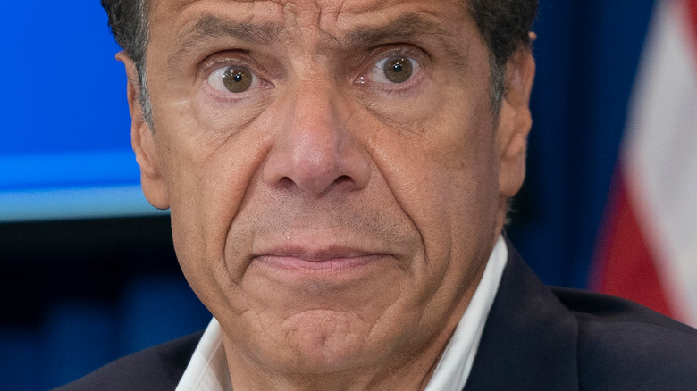 Governor Andrew Cuomo staring