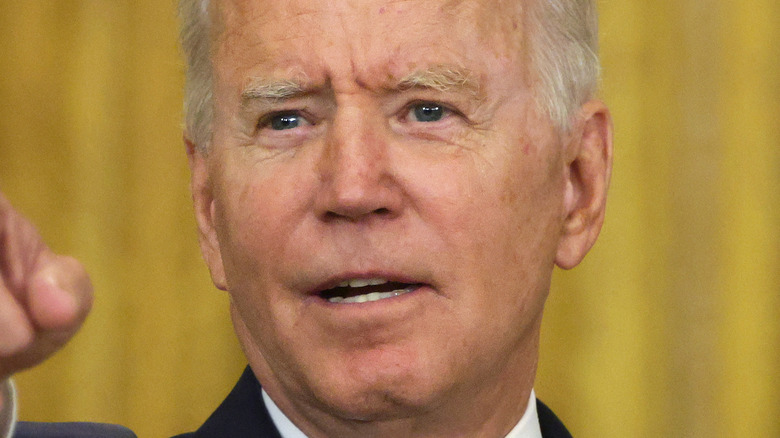 Joe Biden at a press conference in 2021