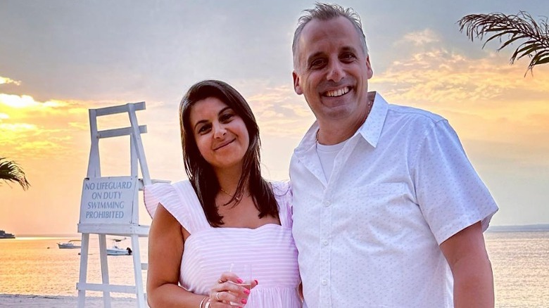 Joe Gatto and Bessy Gatto posing on beach