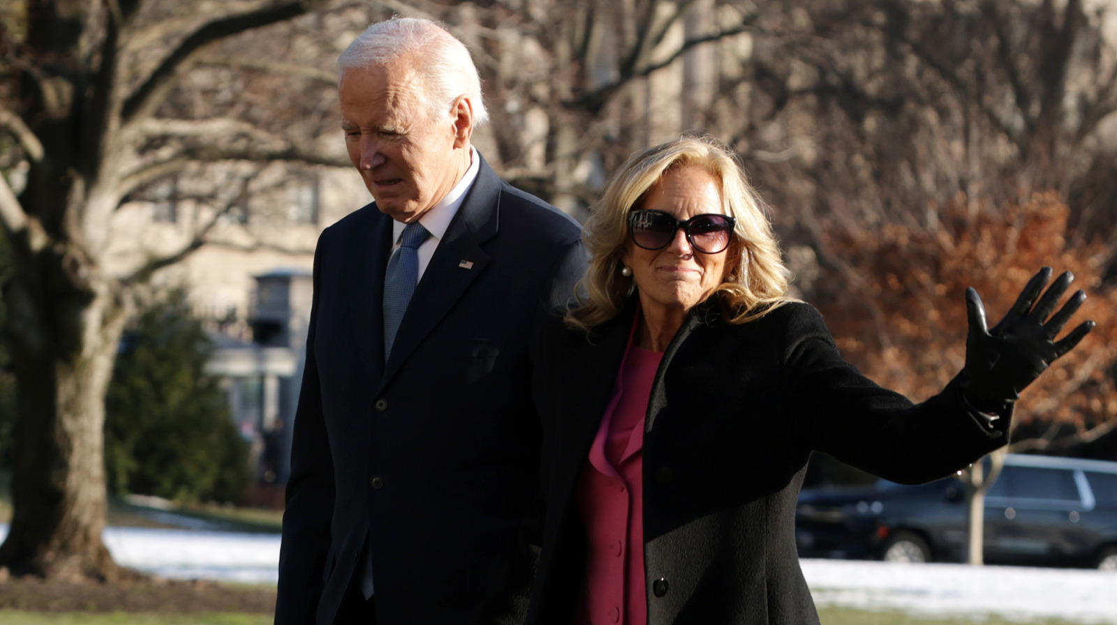 Joe & Jill Biden's Odd Christmas Photo Has Critics Losing Their Minds