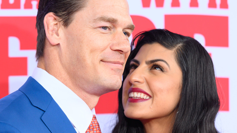 John Cena and Shay Shariatzadeh attend the "Playing With Fire" New York premiere
